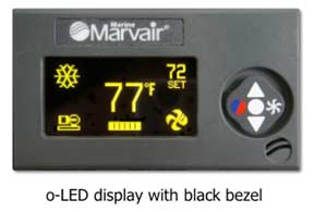 the o-LED display from iMarine Airconditioning